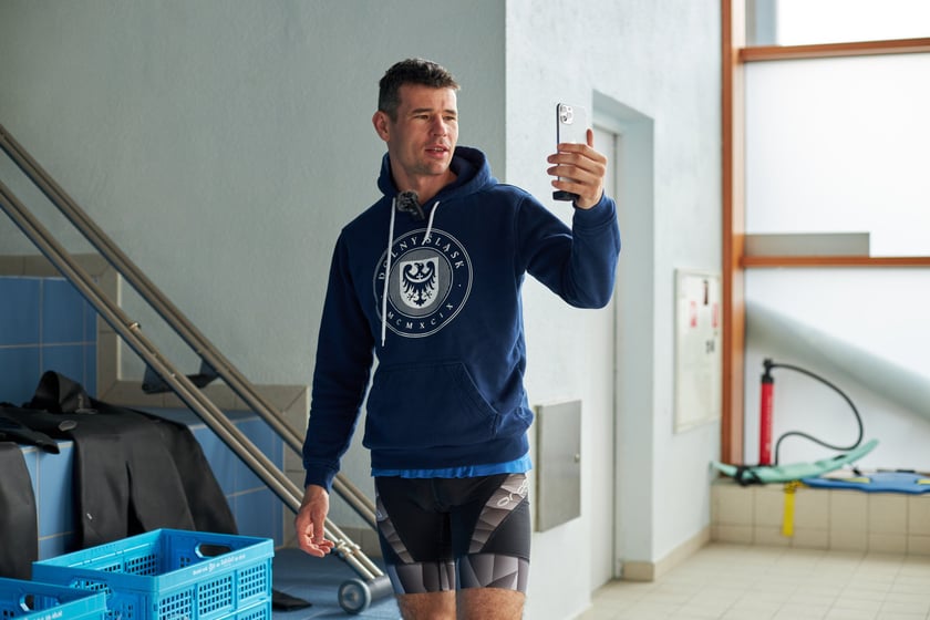 Trening Adriana Kostery w Aquaparku Wrocław