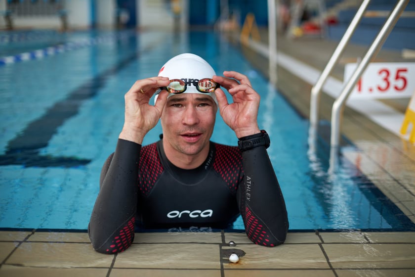 Trening Adriana Kostery w Aquaparku Wrocław