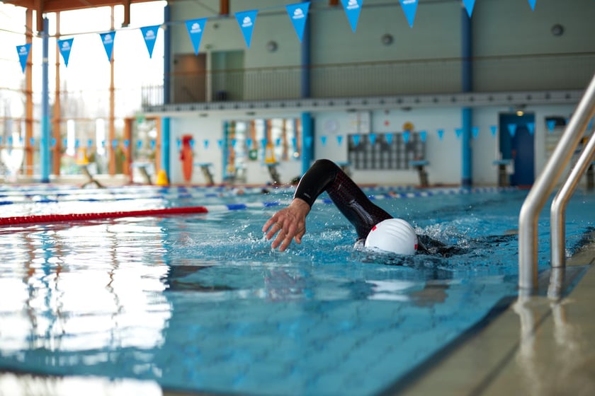 Trening Adriana Kostery w Aquaparku Wrocław