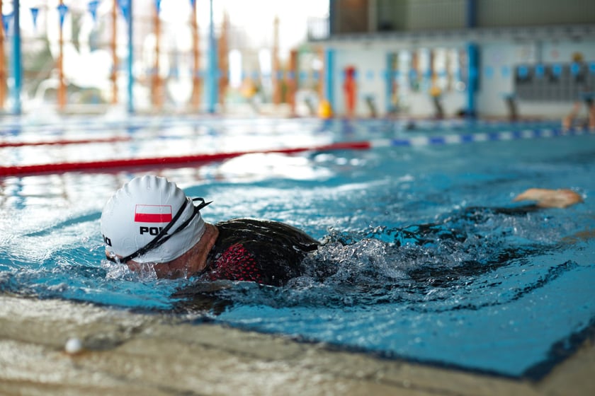 Trening Adriana Kostery w Aquaparku Wrocław