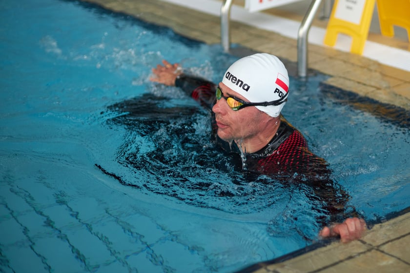 Trening Adriana Kostery w Aquaparku Wrocław