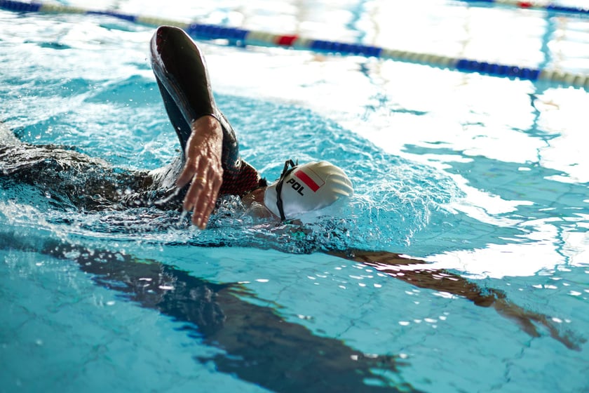 Trening Adriana Kostery w Aquaparku Wrocław