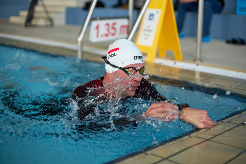 Trening Adriana Kostery w Aquaparku Wrocław