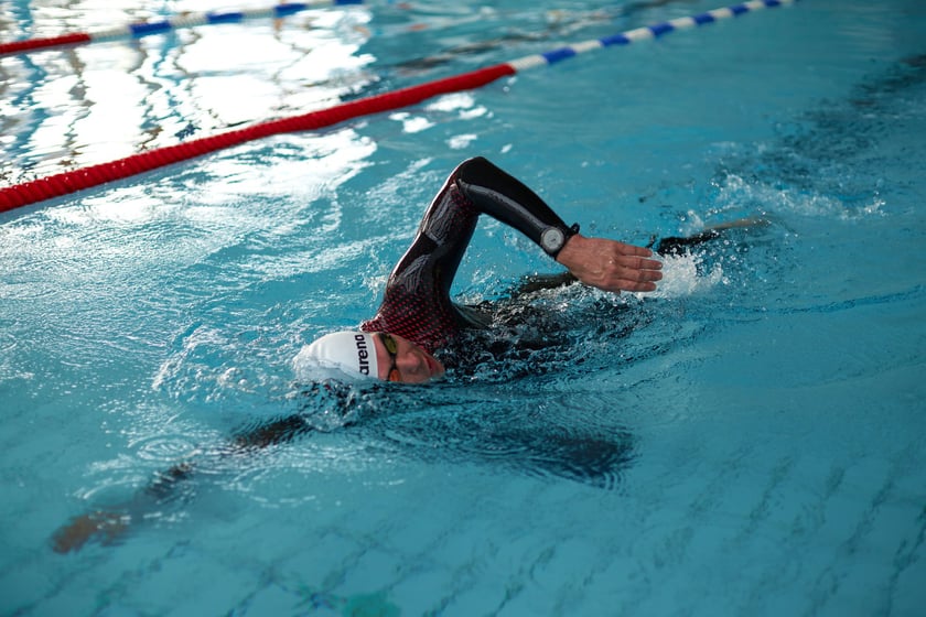 Trening Adriana Kostery w Aquaparku Wrocław