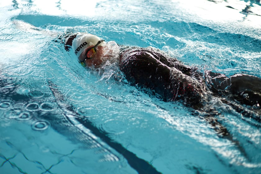 Trening Adriana Kostery w Aquaparku Wrocław