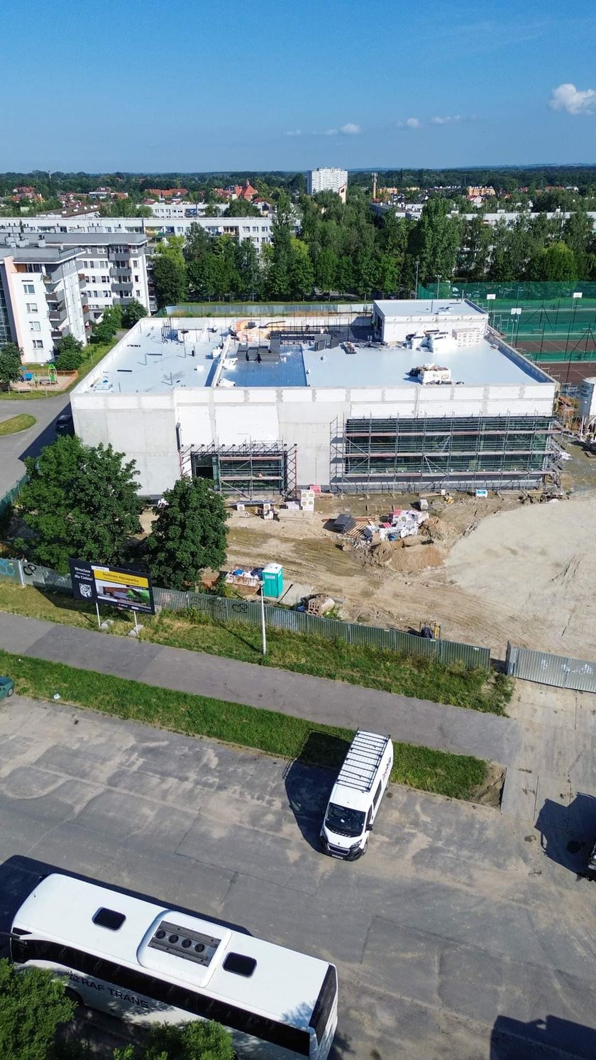 Aquapark na Zakrzowie we Wrocławiu. Zdjęcia z budowy