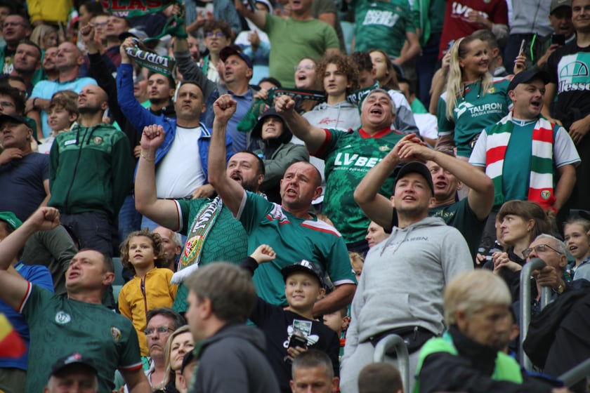 Śląsk Wrocław wygrał z Piastem Gliwice - zdjęcia kibiców