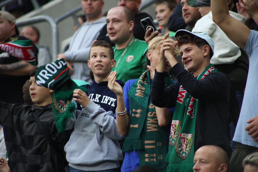 Śląsk Wrocław wygrał z Piastem Gliwice - zdjęcia kibiców