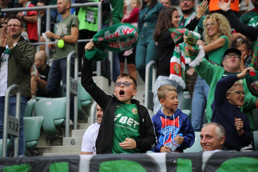 Śląsk Wrocław wygrał z Piastem Gliwice - zdjęcia kibiców