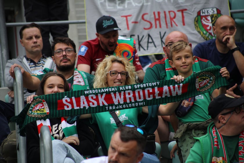 Śląsk Wrocław wygrał z Piastem Gliwice - zdjęcia kibiców