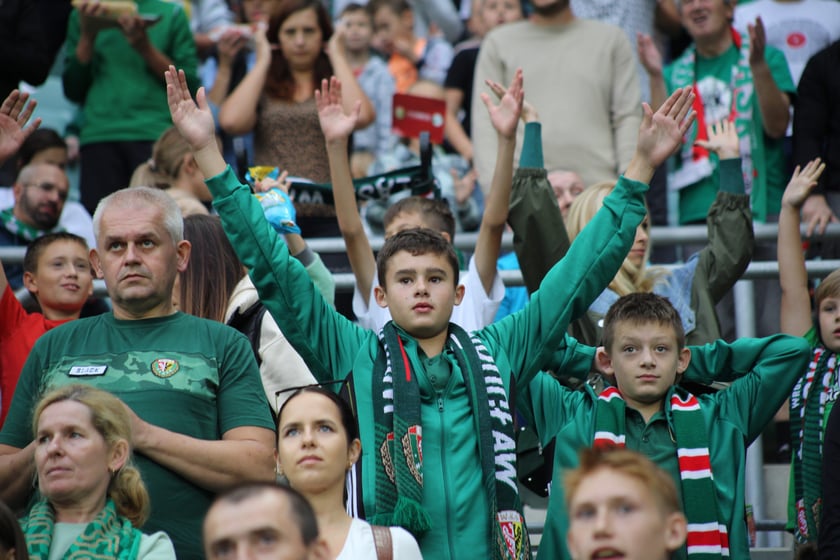 Śląsk Wrocław wygrał z Piastem Gliwice - zdjęcia kibiców