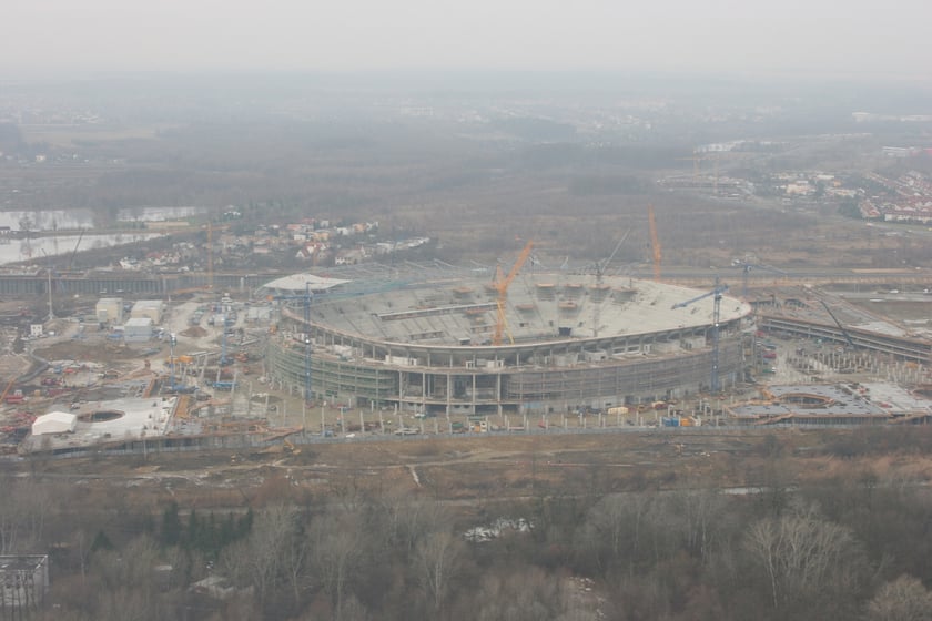 Budowa Tarczyński Areny we Wrocławiu w latach 2009-2011