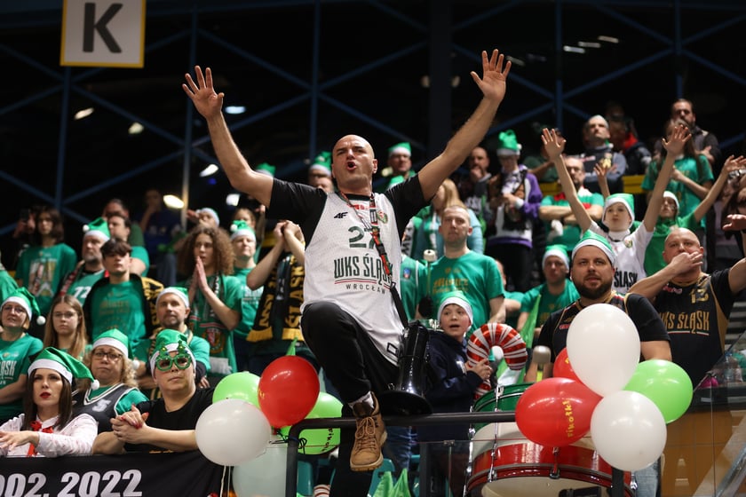 Śląsk Wrocław - Trefl Sopot, 23 grudnia 2023 r. - zdjęcia kibiców