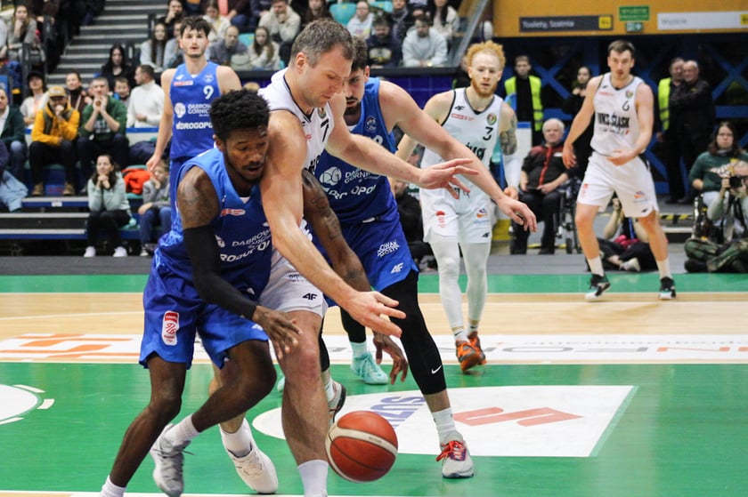 Koszykówka WKS Śląsk Wrocław - MKS Dąbrowa Górnicza. 7 stycznia 2024 Hala Orbita. Zdjęcia