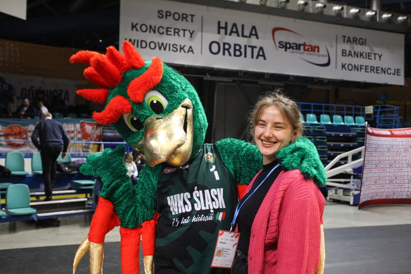 Koszykówka WKS Śląsk Wrocław - MKS Dąbrowa Górnicza. 7 stycznia 2024 Hala Orbita. Zdjęcia