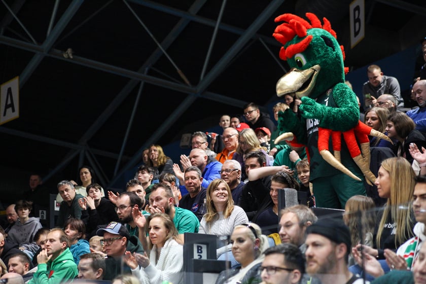 Koszykówka WKS Śląsk Wrocław - MKS Dąbrowa Górnicza. 7 stycznia 2024 Hala Orbita. Zdjęcia