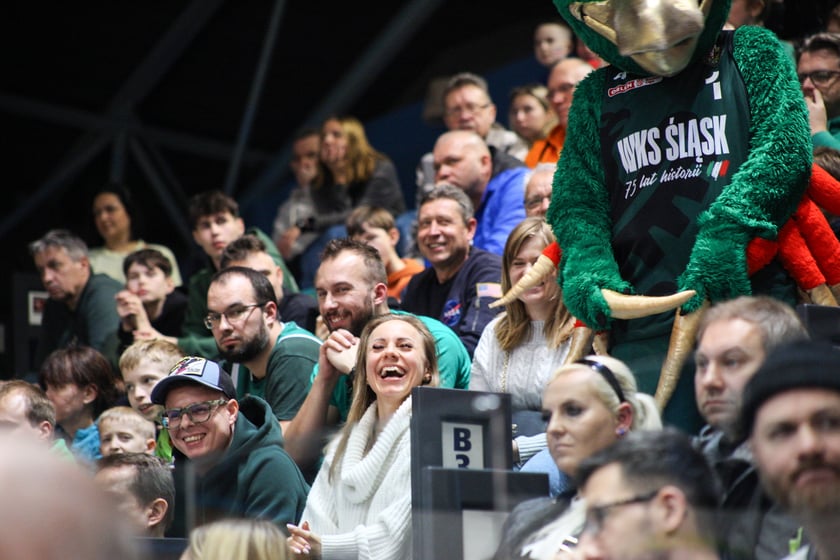 Koszykówka WKS Śląsk Wrocław - MKS Dąbrowa Górnicza. 7 stycznia 2024 Hala Orbita. Zdjęcia