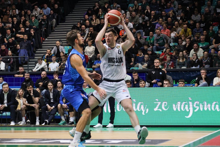 Koszykówka WKS Śląsk Wrocław - MKS Dąbrowa Górnicza. 7 stycznia 2024 Hala Orbita. Zdjęcia