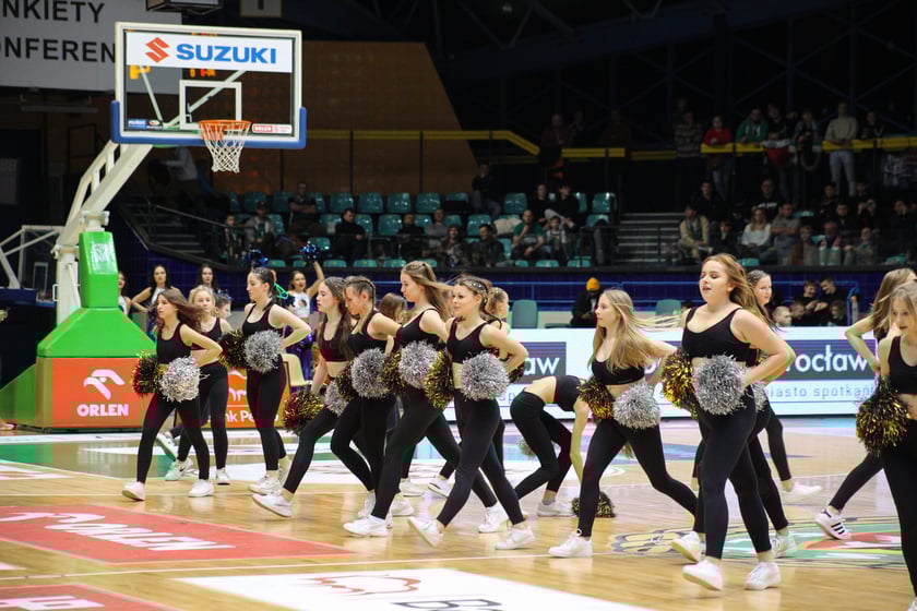 Koszykówka WKS Śląsk Wrocław - MKS Dąbrowa Górnicza. 7 stycznia 2024 Hala Orbita. Zdjęcia