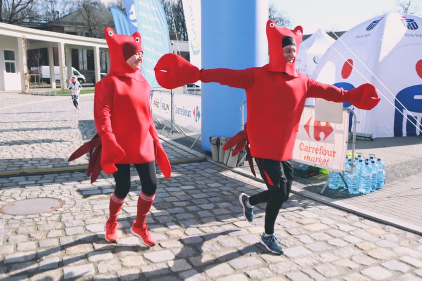 Uczestnicy Biegu Karnawałowego we Wrocławiu/zdjęcie archiwalne