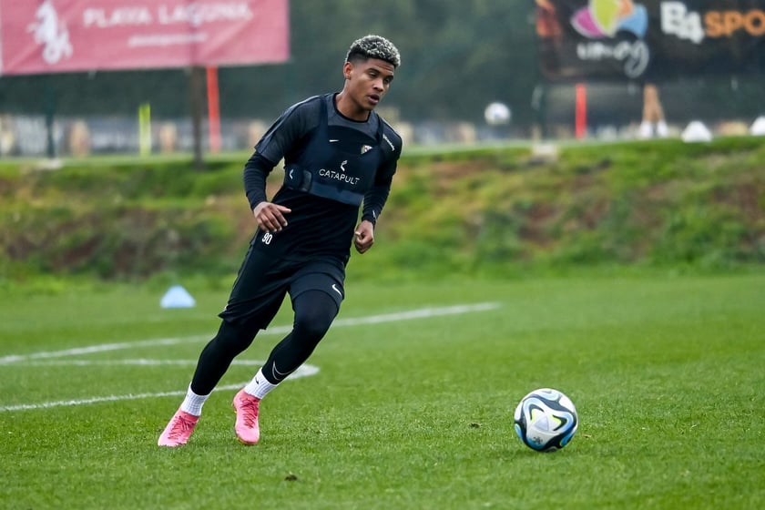 Piłkarze Śląska Wrocław podczas treningu na początku obozu w chorwackim Umag