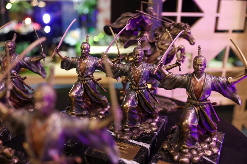 Takie statuetki odebrali mistrzowie. Gala i bal mistrzów karate we Wrocławiu