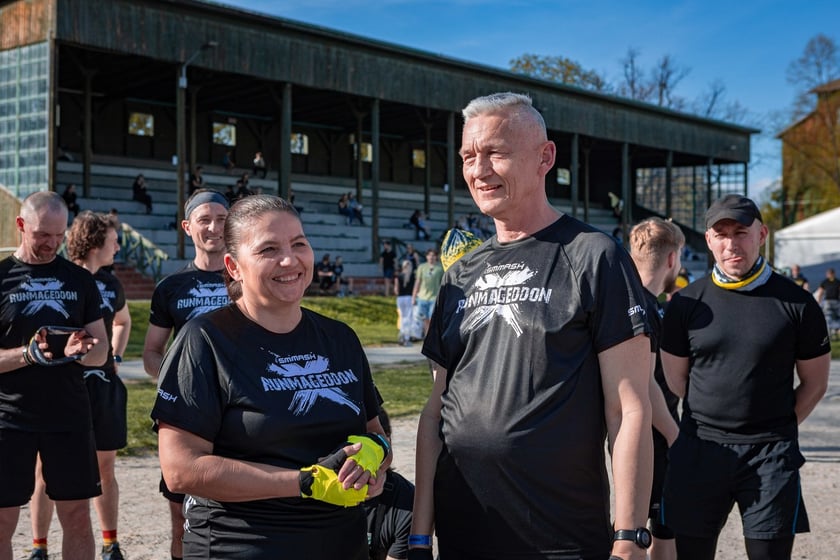 Na zdjęciu Runmageddon Wrocław Partynice 2024 &ndash; uczestnicy