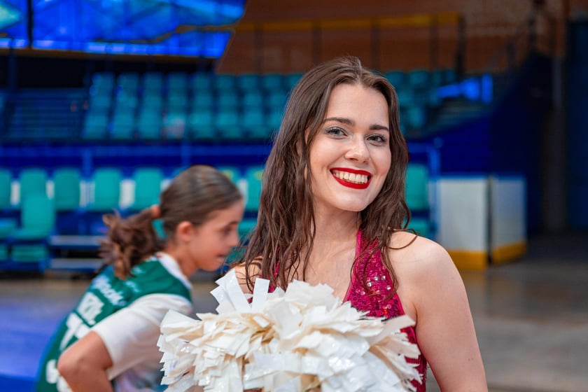 Kibice na meczu Śląska Wrocław z drużyną Arriva Polski Cukier Toruń w Orbicie