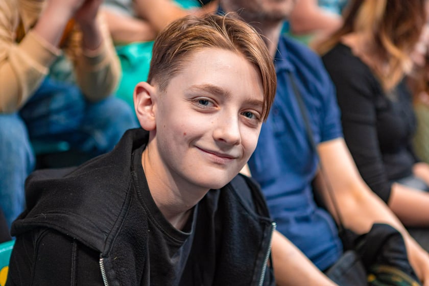 Kibice na meczu Śląska Wrocław z drużyną Arriva Polski Cukier Toruń w Orbicie