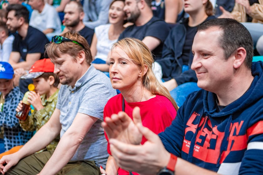 Kibice na meczu Śląska Wrocław z drużyną Arriva Polski Cukier Toruń w Orbicie