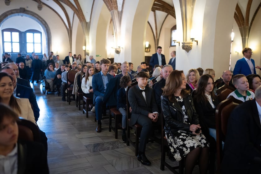 wręczenie nagród sportowcom i trenerom w Starym Ratuszu