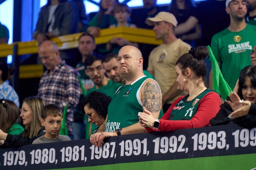 Mecz koszykówki Śląsk Wrocław - Sokół Łańcut, Hala Orbita, 27.04.2024