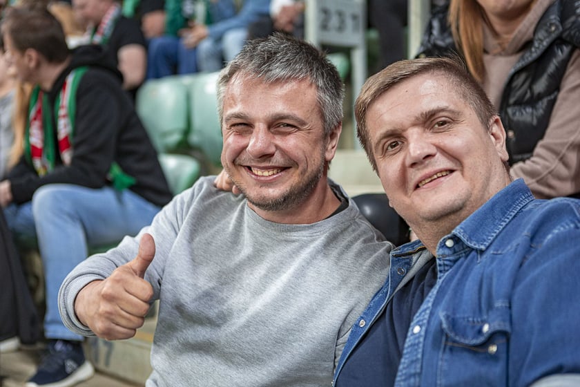 Kibice na meczu Śląska Wrocław z Cracovią na Tarczyński Arenie