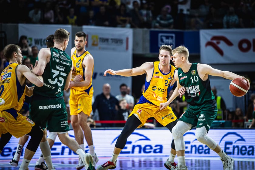 Stal Ostrów - Śląsk Wrocław 81:83, mecz 5., 15 maja 2024