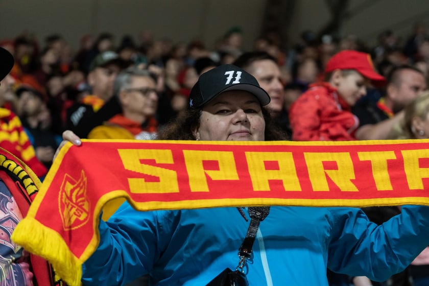 Kibice podczas meczu Betard Sparta Wrocław - Unia Leszno