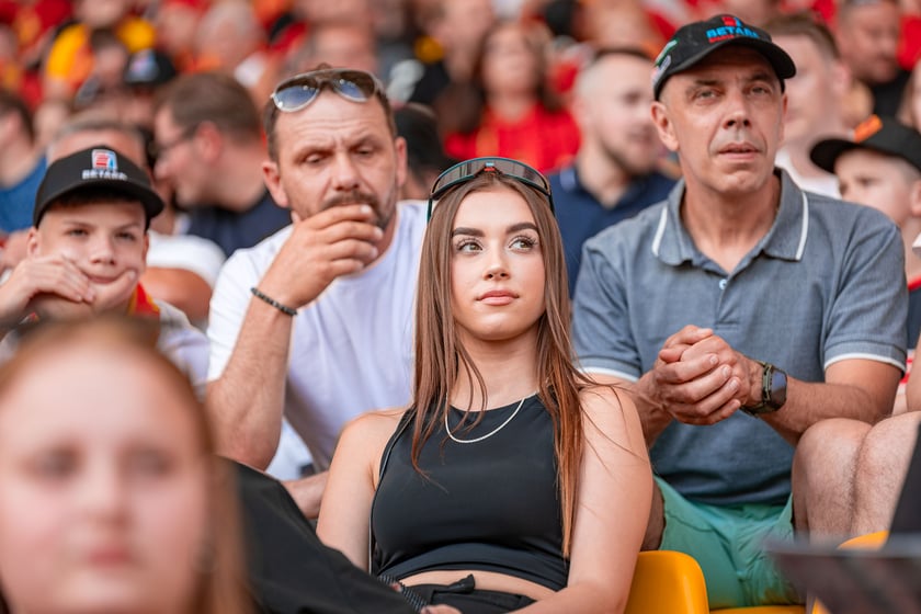 Kibice na meczu Sparta Wrocław - Stal Gorzów Wielkopolski 26 maja na Olimpijskim