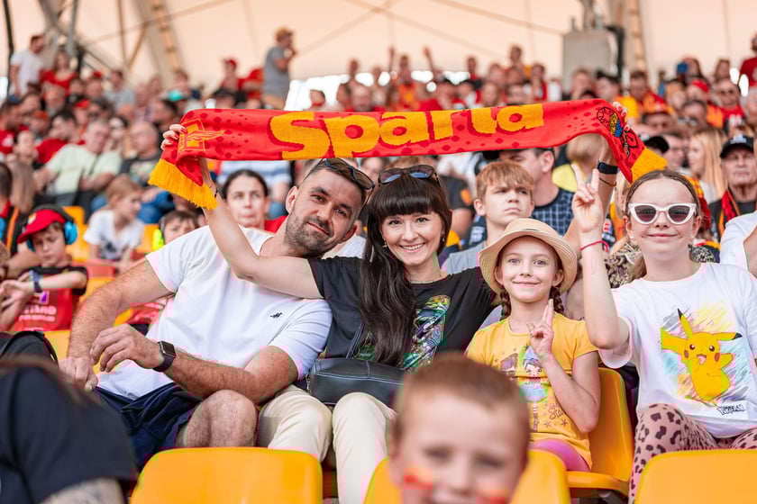 Kibice na meczu Sparta Wrocław - Stal Gorzów Wielkopolski 26 maja na Olimpijskim