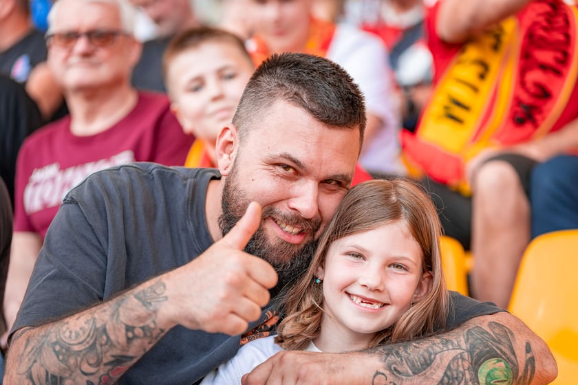 Kibice na meczu Sparta Wrocław - Stal Gorzów Wielkopolski 26 maja na Olimpijskim