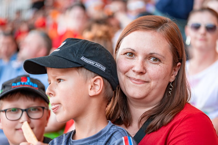 Kibice na meczu Sparta Wrocław - Stal Gorzów Wielkopolski 26 maja na Olimpijskim