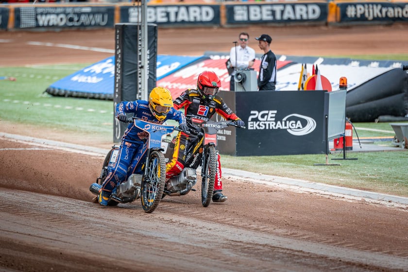 Kibice na meczu Sparta Wrocław - Stal Gorzów Wielkopolski 26 maja na Olimpijskim