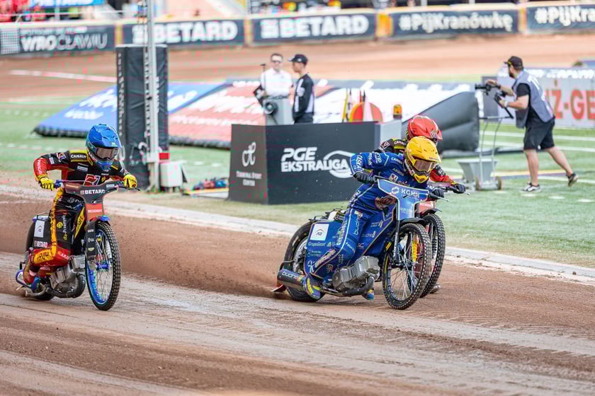 Kibice na meczu Sparta Wrocław - Stal Gorzów Wielkopolski 26 maja na Olimpijskim