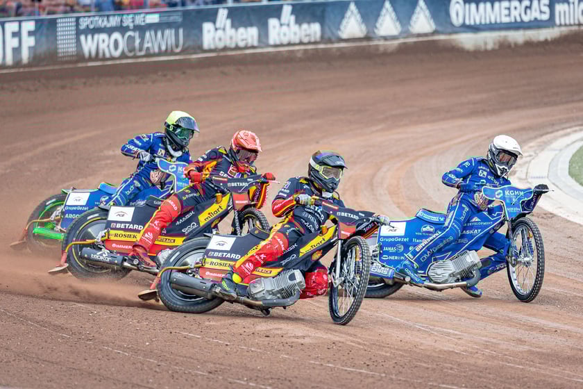 Kibice na meczu Sparta Wrocław - Stal Gorzów Wielkopolski 26 maja na Olimpijskim