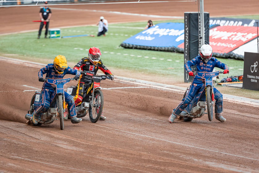 Kibice na meczu Sparta Wrocław - Stal Gorzów Wielkopolski 26 maja na Olimpijskim