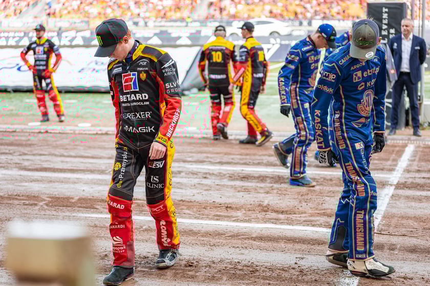 Kibice na meczu Sparta Wrocław - Stal Gorzów Wielkopolski 26 maja na Olimpijskim