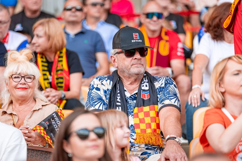 Kibice na meczu Sparta Wrocław - Stal Gorzów Wielkopolski 26 maja na Olimpijskim