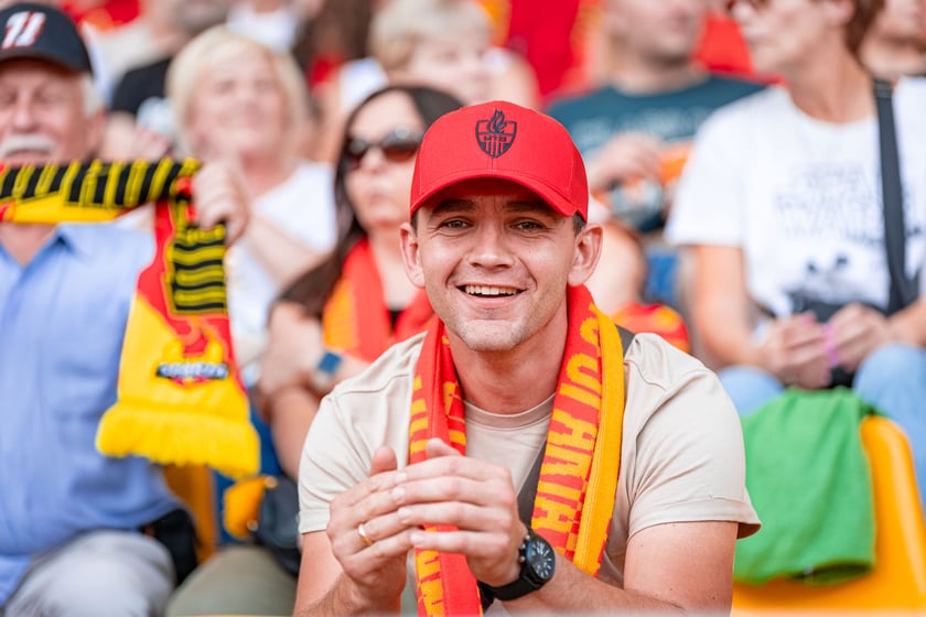 Kibice na meczu Sparta Wrocław - Stal Gorzów Wielkopolski 26 maja na Olimpijskim