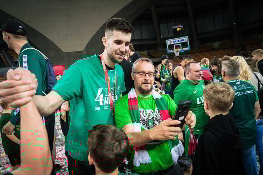 Mecz Śląsk Wrocław - Spójnia Stargard w Hali Stulecia 4 czerwca