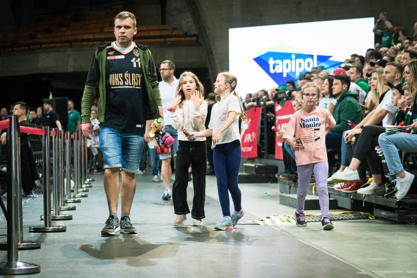 Mecz Śląsk Wrocław - Spójnia Stargard w Hali Stulecia 4 czerwca