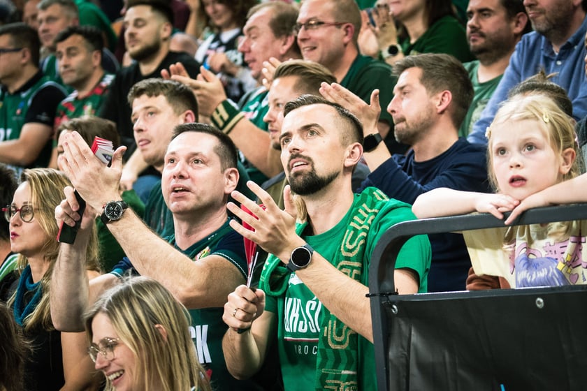 Mecz Śląsk Wrocław - Spójnia Stargard w Hali Stulecia 4 czerwca
