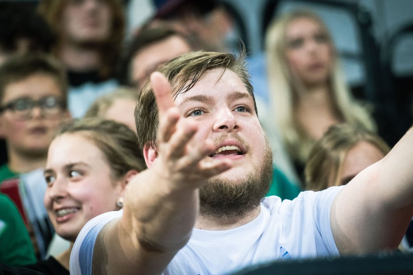 Mecz Śląsk Wrocław - Spójnia Stargard w Hali Stulecia 4 czerwca